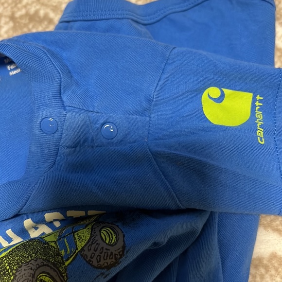 Size 9 Month Infant Carhartt Rough & Tough Quad Onesie EUC - Picture 6 of 7